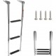 Amarine Made 3 Step Stainless Steel Telescoping Boat Ladder Swim Step