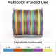 RUNCL Ultra Strong Braided Line - 500M - 0.40mm - 70lbs - 31.8KG - Multicolor 1 Meter Color